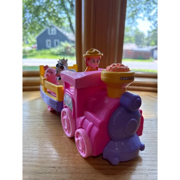 Fisher-Price Little People Musical Zoo Train With Animals & Farmer Figure - Picture 3 of 6